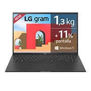 LG gram 17Z95P-G.AA78B <br>Windows 11 Home - Portátil ultraligero de 17'' WQXGA IPS (1,3kg, autonomía 15h, Intel i7 11ª gen., Iris Xe Graphics, 16GB RAM, 512GB SSD NVMe) - Teclado Español, 17Z95P-G.AA78B