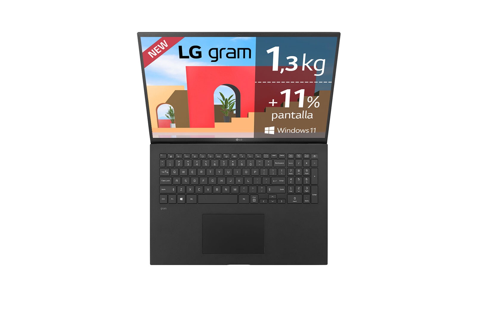 LG gram 17Z95P-G.AA78B <br>Windows 11 Home - Portátil ultraligero de 17'' WQXGA IPS (1,3kg, autonomía 15h, Intel i7 11ª gen., Iris Xe Graphics, 16GB RAM, 512GB SSD NVMe) - Teclado Español, 17Z95P-G.AA78B