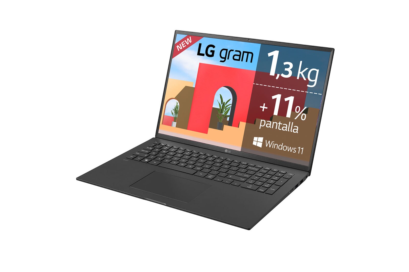 LG gram 17Z95P-G.AA78B <br>Windows 11 Home - Portátil ultraligero de 17'' WQXGA IPS (1,3kg, autonomía 15h, Intel i7 11ª gen., Iris Xe Graphics, 16GB RAM, 512GB SSD NVMe) - Teclado Español, 17Z95P-G.AA78B