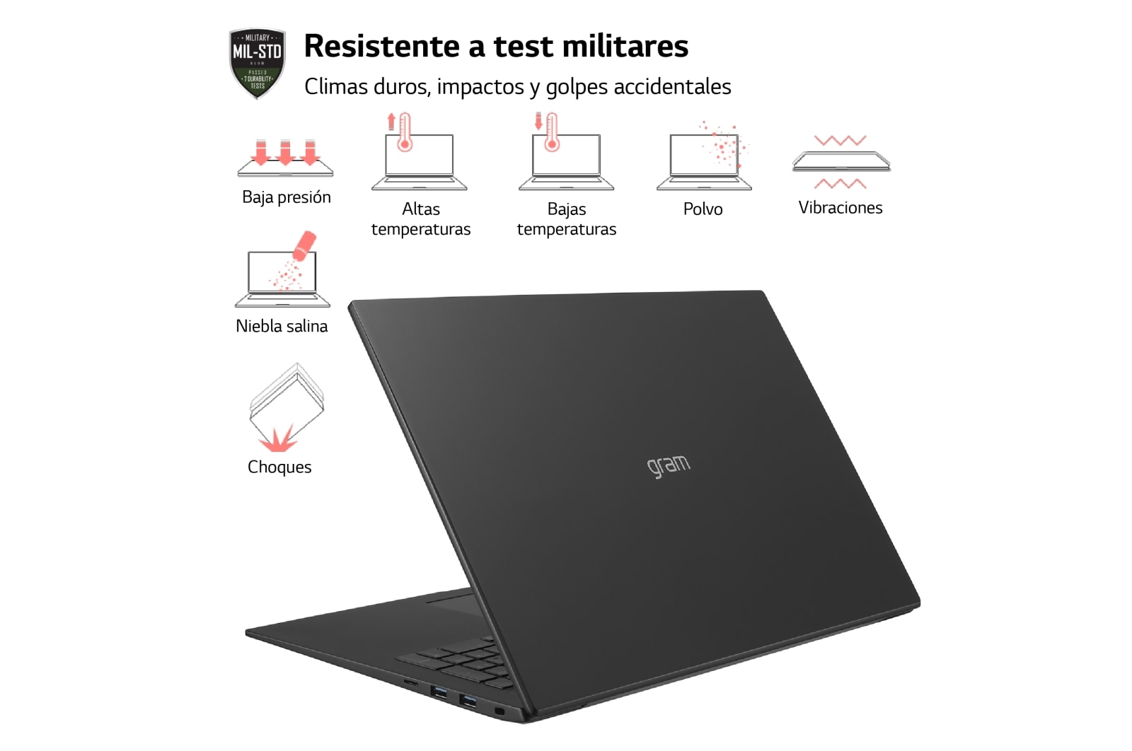 LG gram de 17 pulgadas Laptop Ligero de 16GB RAM Intel® Core™ i7 | Windows 11, Pantalla IPS Antirreflejo, 17ZD90R-G.AX75B