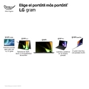 LG gram de 17 pulgadas Laptop Ligero de 16GB RAM Intel® Core™ Ultra 7 | Windows 11, Pantalla IPS Antirreflejo, 17ZD90S-G.AX75B