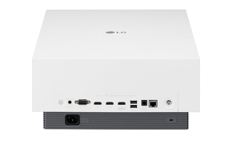 LG Proyector AU810PW - LG CineBeam con SmartTV webOS 5.0 (hasta 300", fuente Láser, 2.700 lúmenes, 3840 x 2160px, Blanco), AU810PW