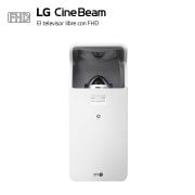 LG Proyector HF65LSR - LG CineBeam de tiro corto (hasta 100", fuente LED, 1.000 lúmenes, 1920 x 1080) 150.000:1, HF65LSR