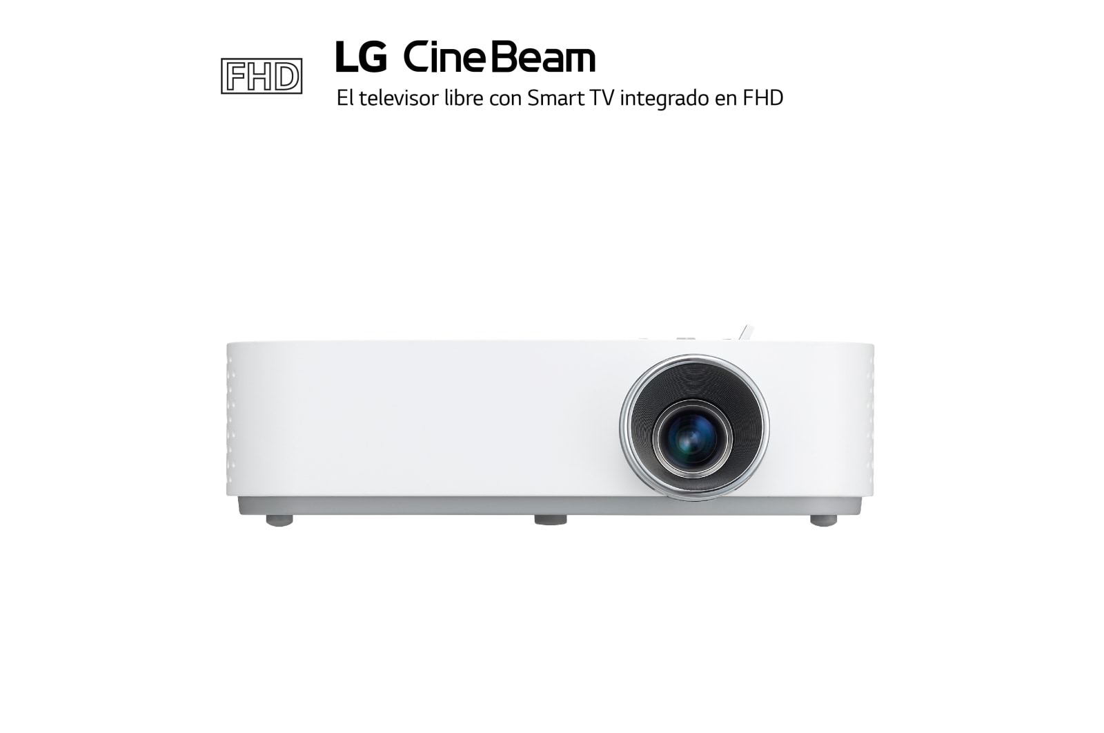 LG Proyector PF50KS - LG CineBeam con SmartTV webOS 3.5 y batería integrada (hasta 100", autonomía 2,5 horas, fuente LED, 600 lúmenes, 1920 X 1080) 100,000:1, PF50KS