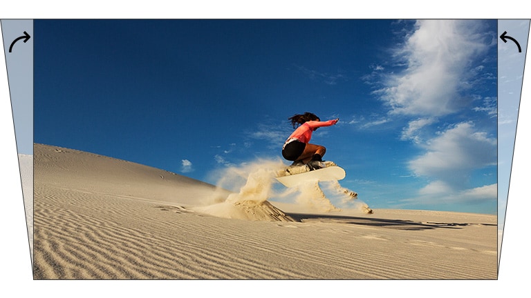 Corrección automática de pantalla