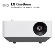 LG Proyector PF510Q - LG CineBeam con SmartTV webOS 22, hasta 100", fuente LED, 450 lúmenes FHD 1920 X 1080, PF510Q