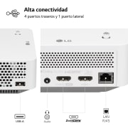 LG Proyector PF510Q - LG CineBeam con SmartTV webOS 22, hasta 100", fuente LED, 450 lúmenes FHD 1920 X 1080, PF510Q