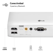 LG Proyector PH510PG - LG CineBeam con batería integrada (hasta 100", autonomía 2,5h, fuente LED, 550 lúmenes, 1280 x 720) 100,000: 1, PH510PG