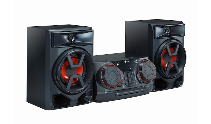 LG Microcadena con 300W de potencia, Bluetooth, y funciones DJ, CK43