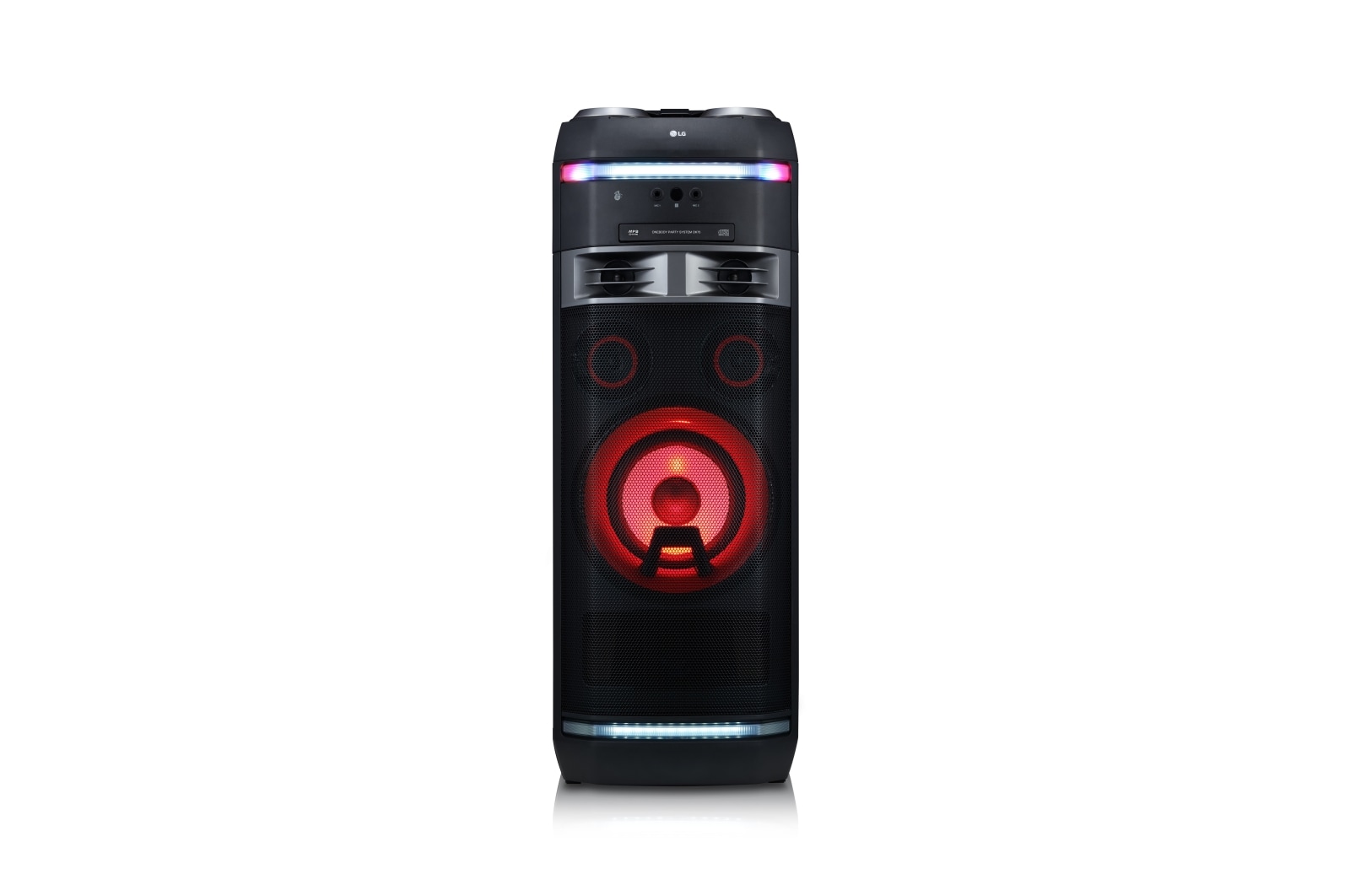 LG Equipo de alto voltaje con 1000W de potencia, Bluetooth, Party link inalámbrico, USB, funciones DJ y Karaoke Star, OK75