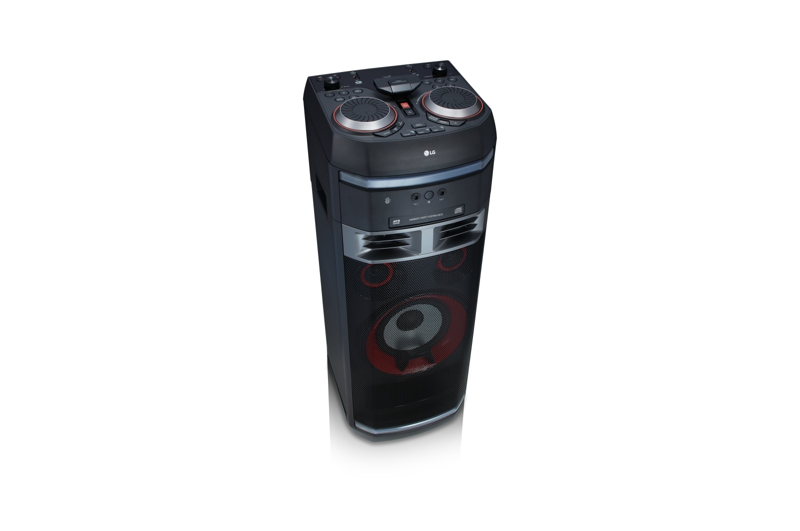 LG Equipo de alto voltaje con 1000W de potencia, Bluetooth, Party link inalámbrico, USB, funciones DJ y Karaoke Star, OK75