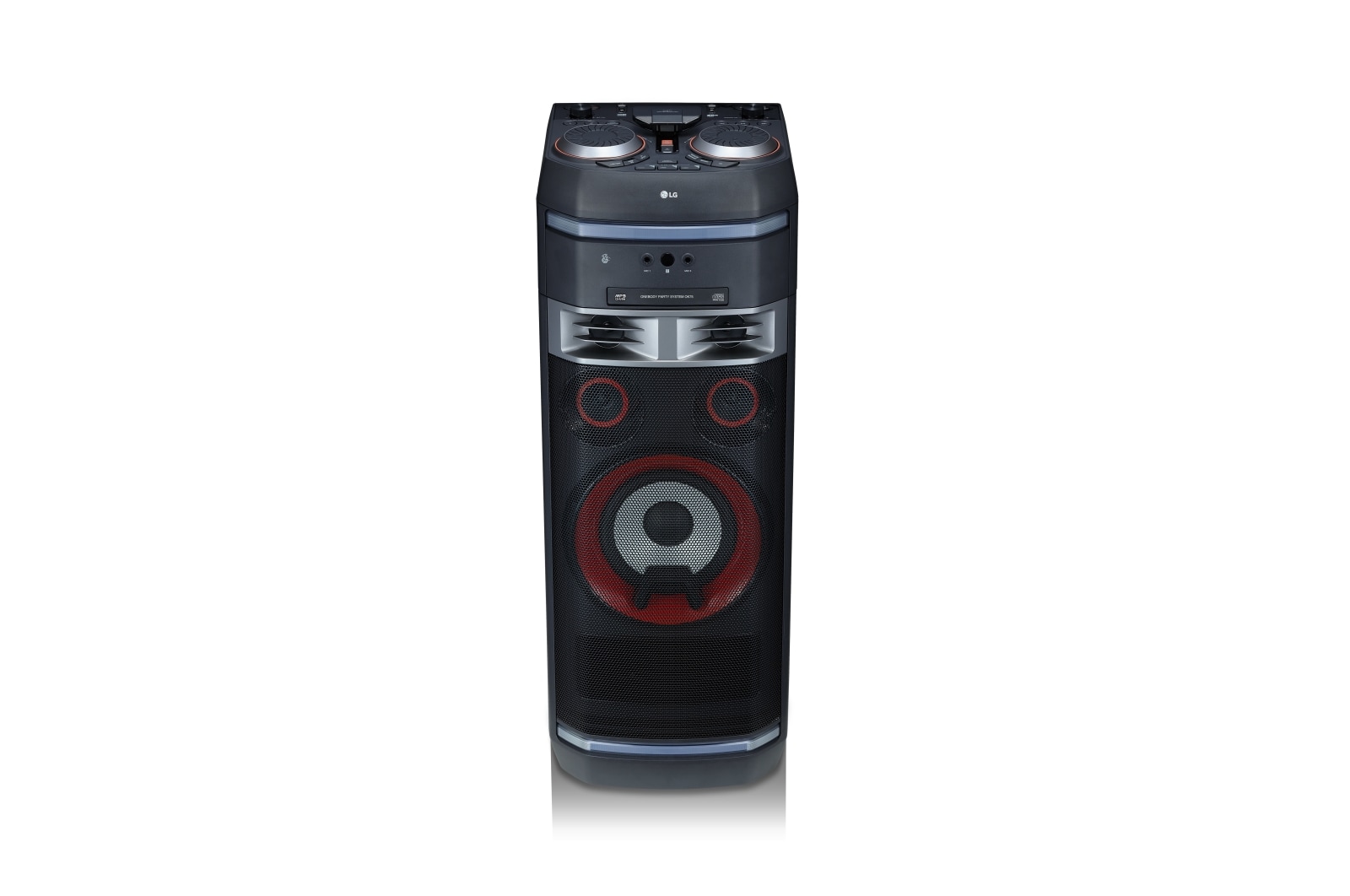 LG Equipo de alto voltaje con 1000W de potencia, Bluetooth, Party link inalámbrico, USB, funciones DJ y Karaoke Star, OK75