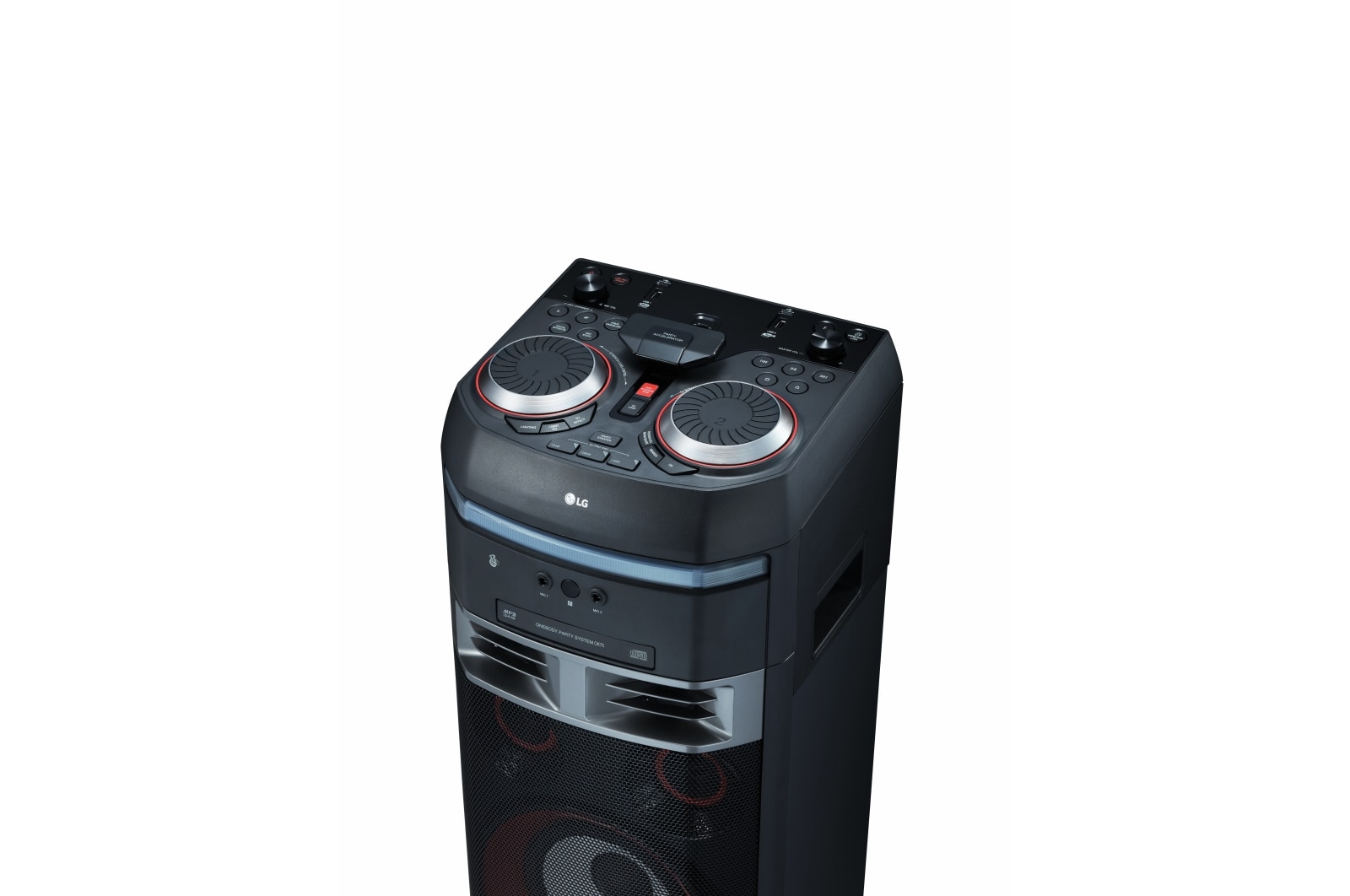 LG Equipo de alto voltaje con 1000W de potencia, Bluetooth, Party link inalámbrico, USB, funciones DJ y Karaoke Star, OK75