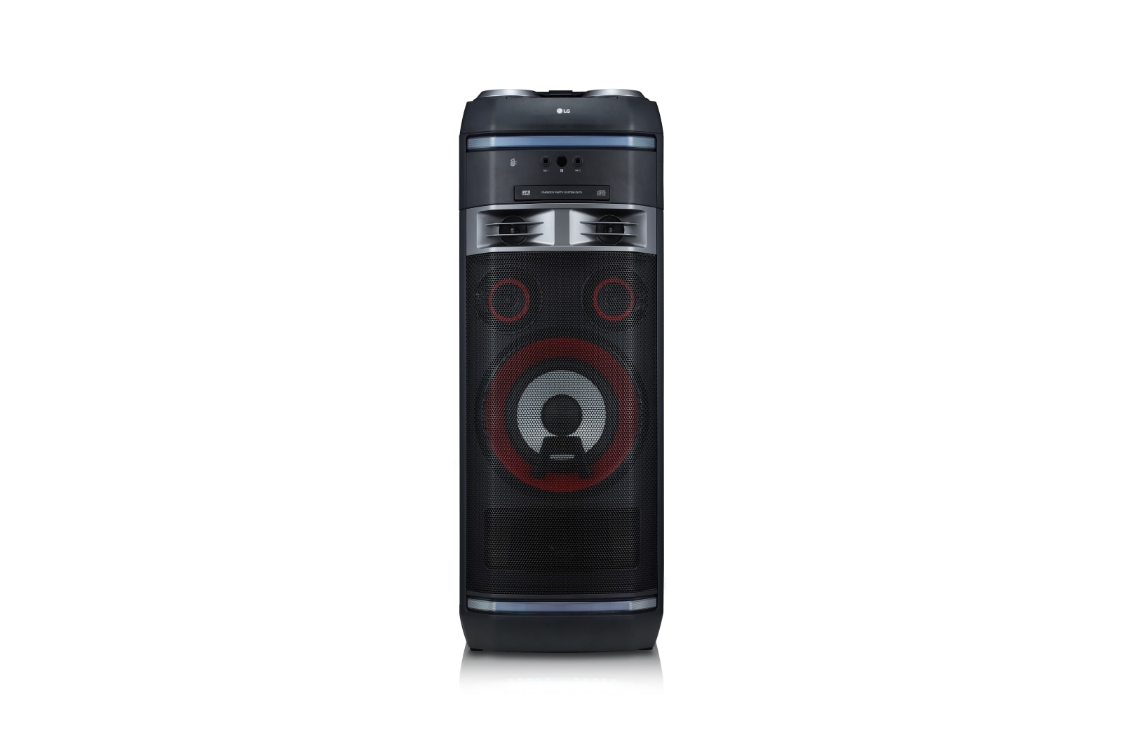 LG Equipo de alto voltaje con 1000W de potencia, Bluetooth, Party link inalámbrico, USB, funciones DJ y Karaoke Star, OK75