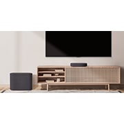 LG Barra de sonido compacta LG QP5 Éclair de 320W de potencia 3.1.2 canales con calidad de sonido Hi-Res Audio, Dolby Atmos, DTS:X  y HDMI eARC., QP5