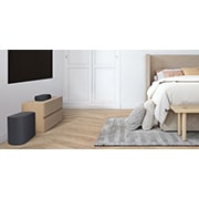 LG Barra de sonido compacta LG QP5 Éclair de 320W de potencia 3.1.2 canales con calidad de sonido Hi-Res Audio, Dolby Atmos, DTS:X  y HDMI eARC., QP5