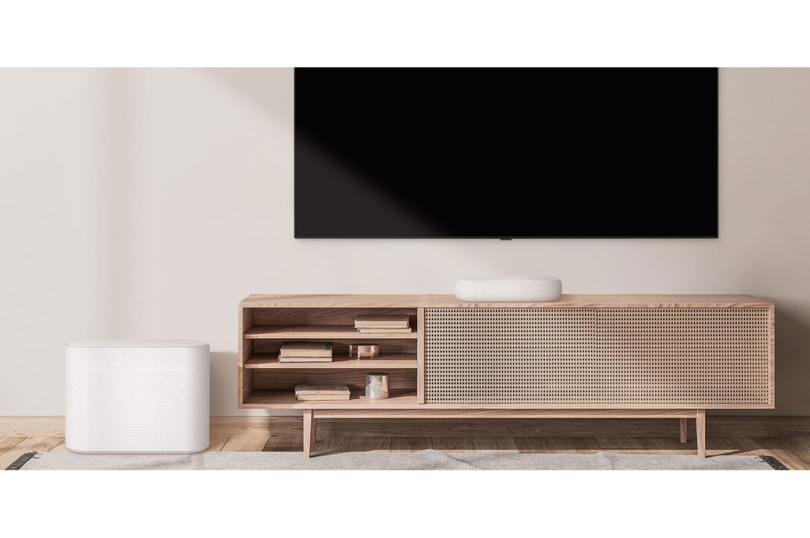 LG Barra de sonido compacta LG QP5W Éclair de 320W de potencia 3.1.2 canales con calidad de sonido Hi-Res Audio, Dolby Atmos, DTS:X  y HDMI eARC., QP5W