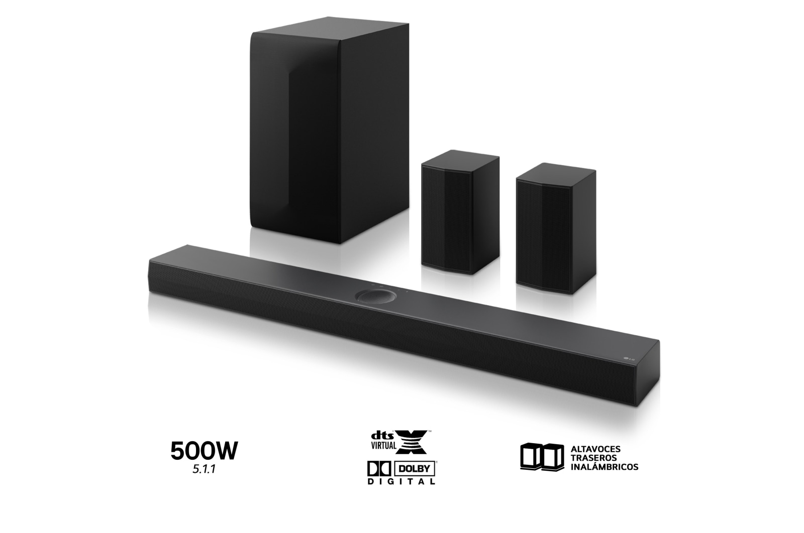 LG Pack TV LG QNED91 MiniLED 65" + Barra de Sonido S70TR + Soporte, 65QNED91T6A.ESB