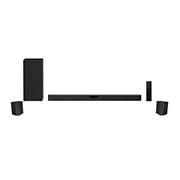 LG Barra de sonido LG SN5R con altavoces traseros incluidos, 520W de potencia, 4.1 canales y sonido envolvente DTS Virtual:X, SN5R
