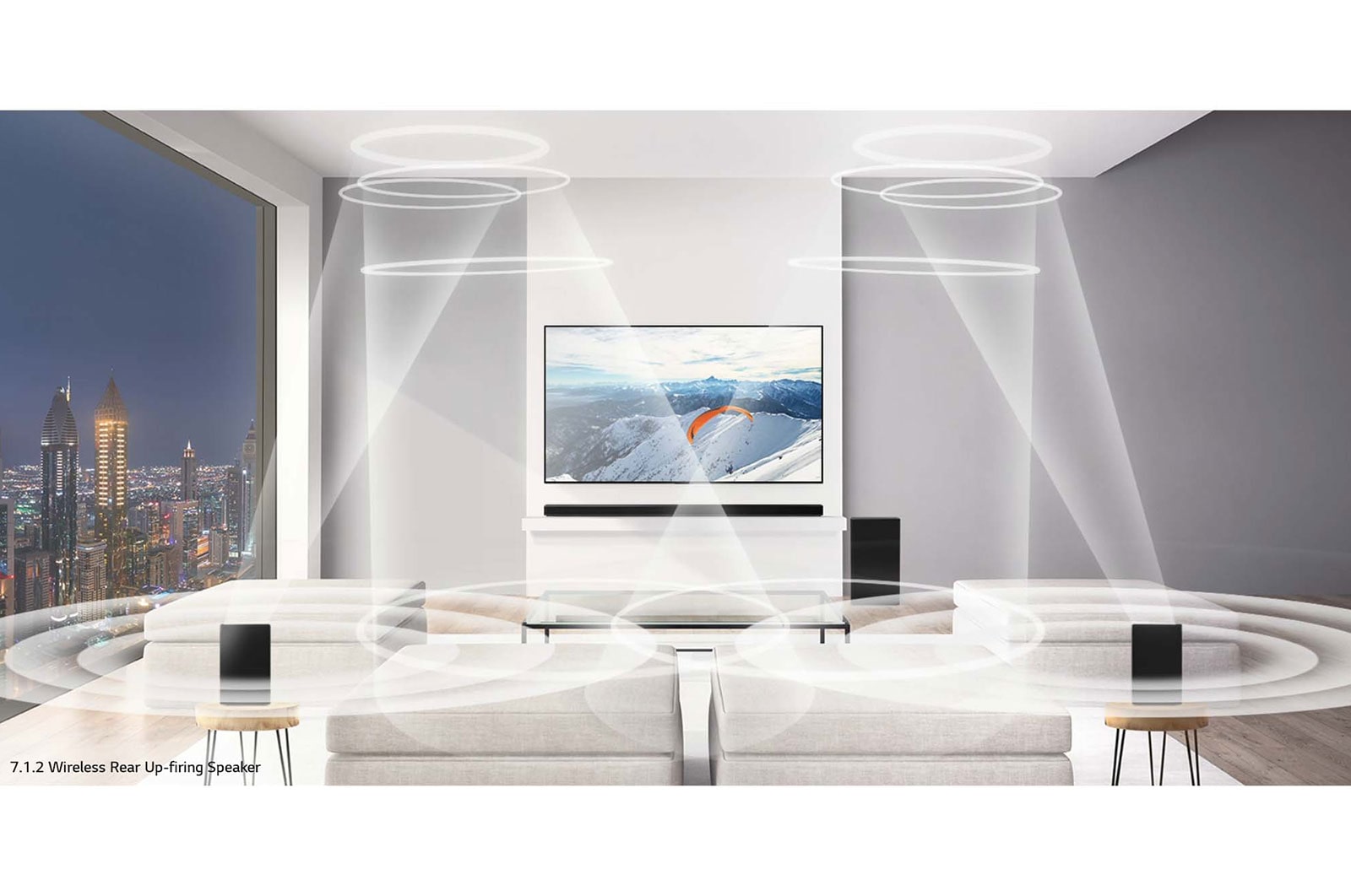 LG Barra de sonido Inteligente LG SP11RA de 770W de potencia 7.1.4 canales con calidad de sonido Hi-Res Audio, Dolby Atmos y DTS:X. Compatible con AirPlay 2, Spotify, Alexa, Asistente Google, Chromecast., SP11RA