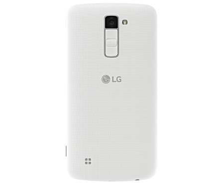 LG Smartphone con pantalla HD de 13.46cm/5.3" con tecnología IPS LCD, con cámara 13MP, color blanco, cristal curvo y diseño redondeado con una trasera rugosa para un mejor agarre y un frontal de tacto más suave, K10-LGK420N-WH