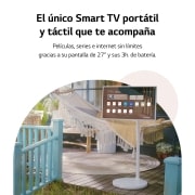 LG  LG StanbyMe el único Smart TV portátil y táctil que te acompaña estés donde estés., 27ART10AKPL