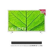 LG TV FHD, 80cm/32", AI Smart TV, Procesador Quad Core, ThinQ webOS 4.5 con Sonido Virtual Surround Plus, 2xUSB, 3xHDMI, G, 32LM6380PLC