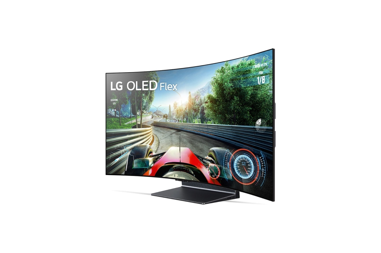 LG TV LG 4K OLED evo FLEXible con iluminación ambiente LED, Procesador Inteligente de Máxima Potencia 4K a9 Gen 5 con IA, compatible con el 100% de formatos HDR, HDR Dolby Vision y Dolby Atmos. Smart TV webOS22, único TV con G-Sync además de VRR y Freesync, el mejor TV para Gaming. , 42LX3Q6LA