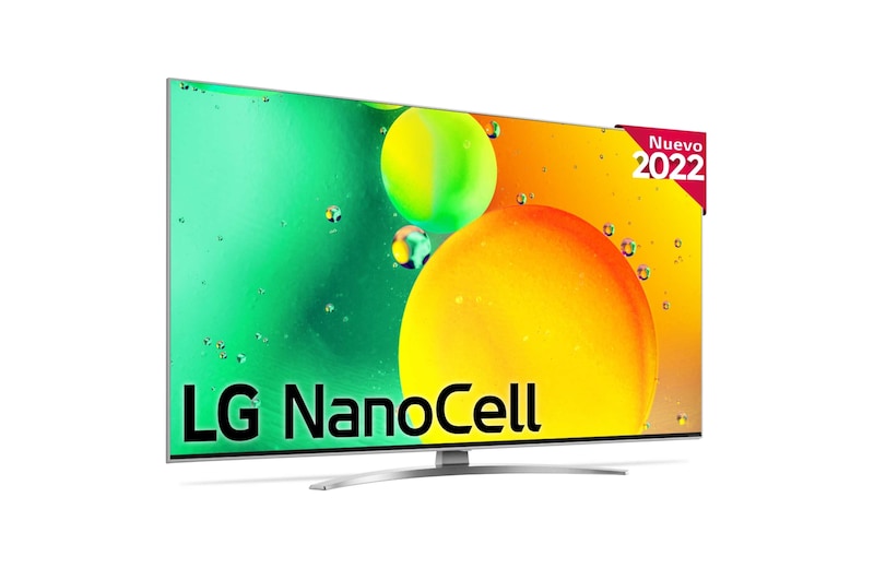 LG Televisor LG 4K Nanocell, Procesador de Gran Potencia 4K a5 Gen 5, compatible con formatos HDR 10, HLG y HGiG, Smart TV webOS22, 43NANO786QA