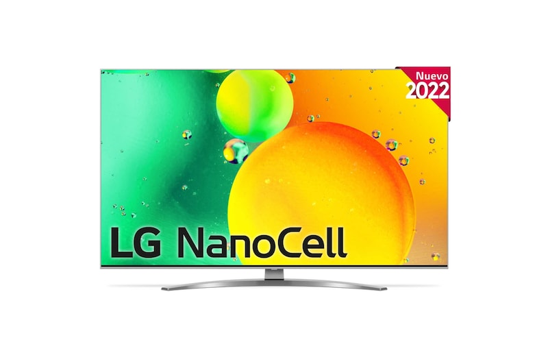 LG Televisor LG 4K Nanocell, Procesador de Gran Potencia 4K a5 Gen 5, compatible con formatos HDR 10, HLG y HGiG, Smart TV webOS22, 43NANO786QA