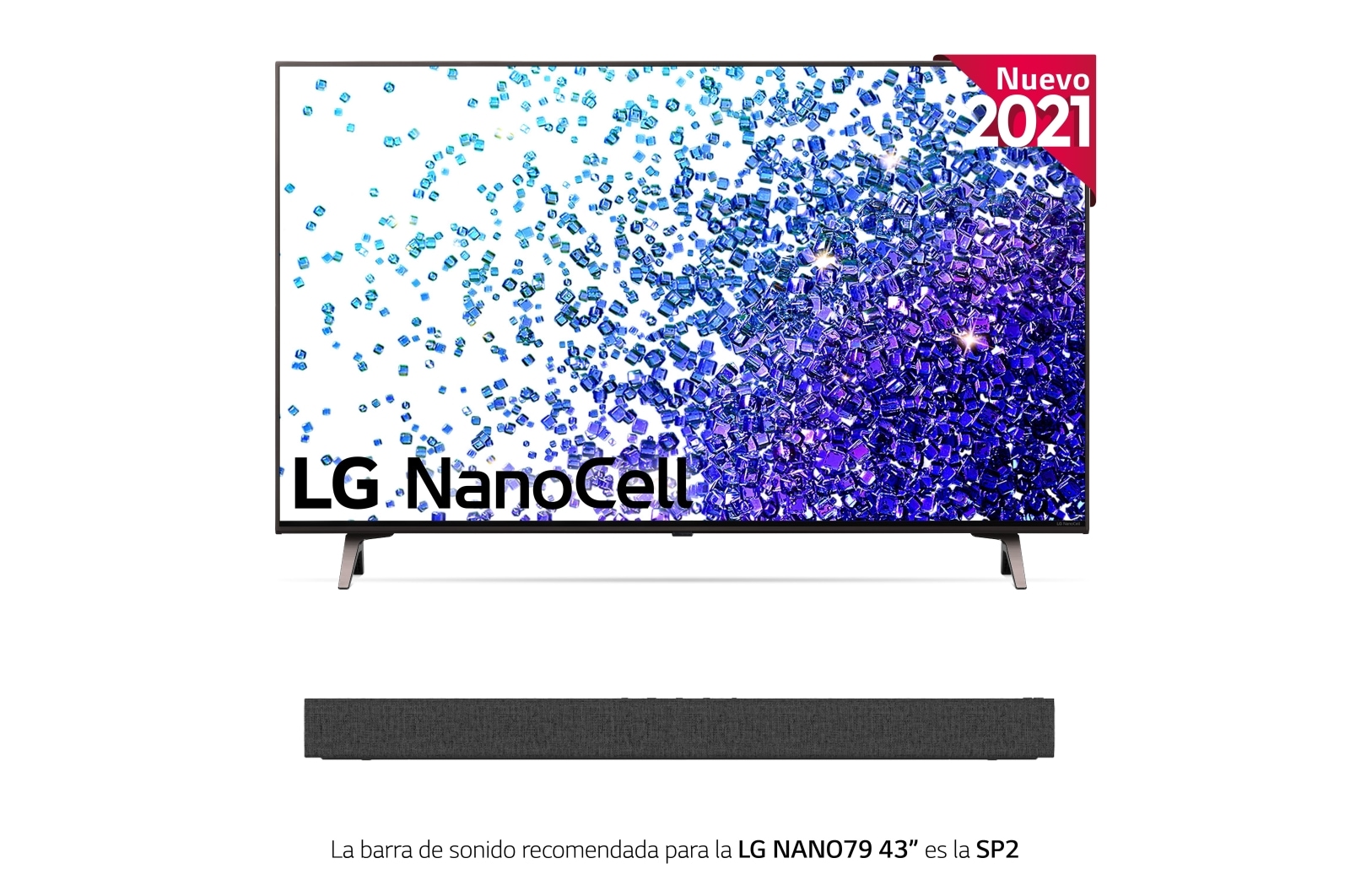 LG 4K NanoCell, SmartTV webOS 6.0, Procesador de Imagen 4k Quad Core [Clase de eficiencia energética G], 43NANO796PB