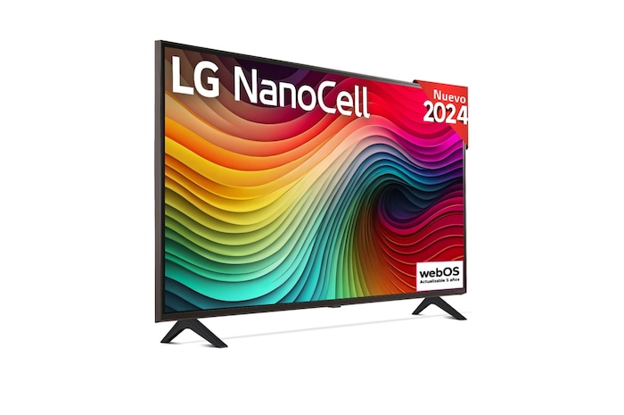 LG 43 pulgadas TV LG NANOCELL 4K serie AI NANO82 con Smart TV WebOS24, 43NANO82T6B