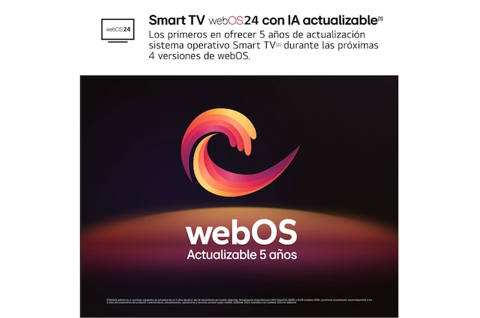 LG 43 pulgadas TV LG NANOCELL 4K serie AI NANO82 con Smart TV WebOS24, 43NANO82T6B