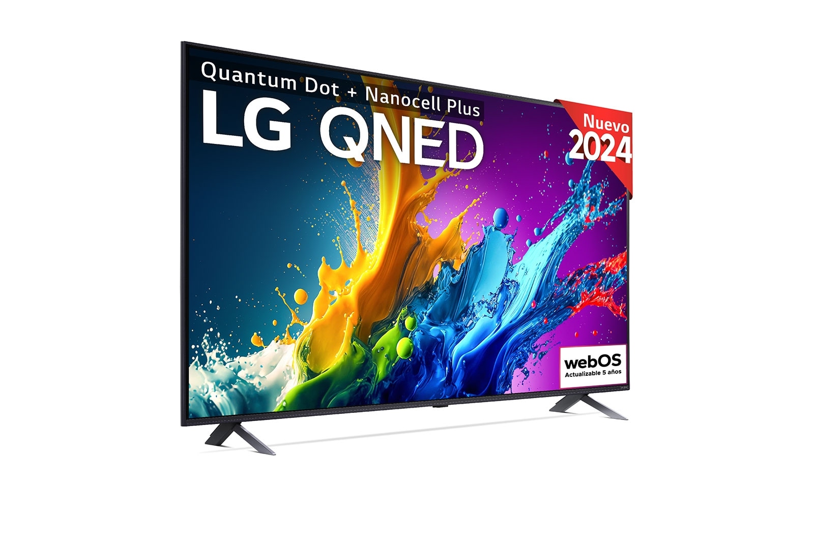 LG 43 pulgadas TV LG QNED 4K serie AI QNED80  con Smart TV WebOS24, 43QNED80T6A