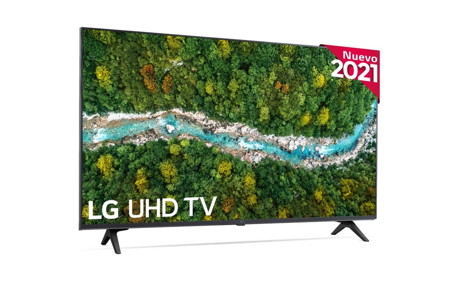 LG 4K UHD, SmartTV webOS 6.0, Procesador de Imagen 4K Quad Core [Clasificación energética G], 43UP77006LB