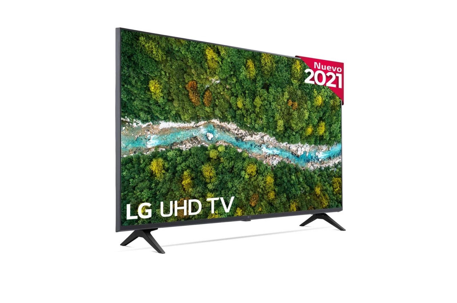 LG 4K UHD, SmartTV webOS 6.0, Procesador de Imagen 4K Quad Core [Clasificación energética G], 43UP77006LB