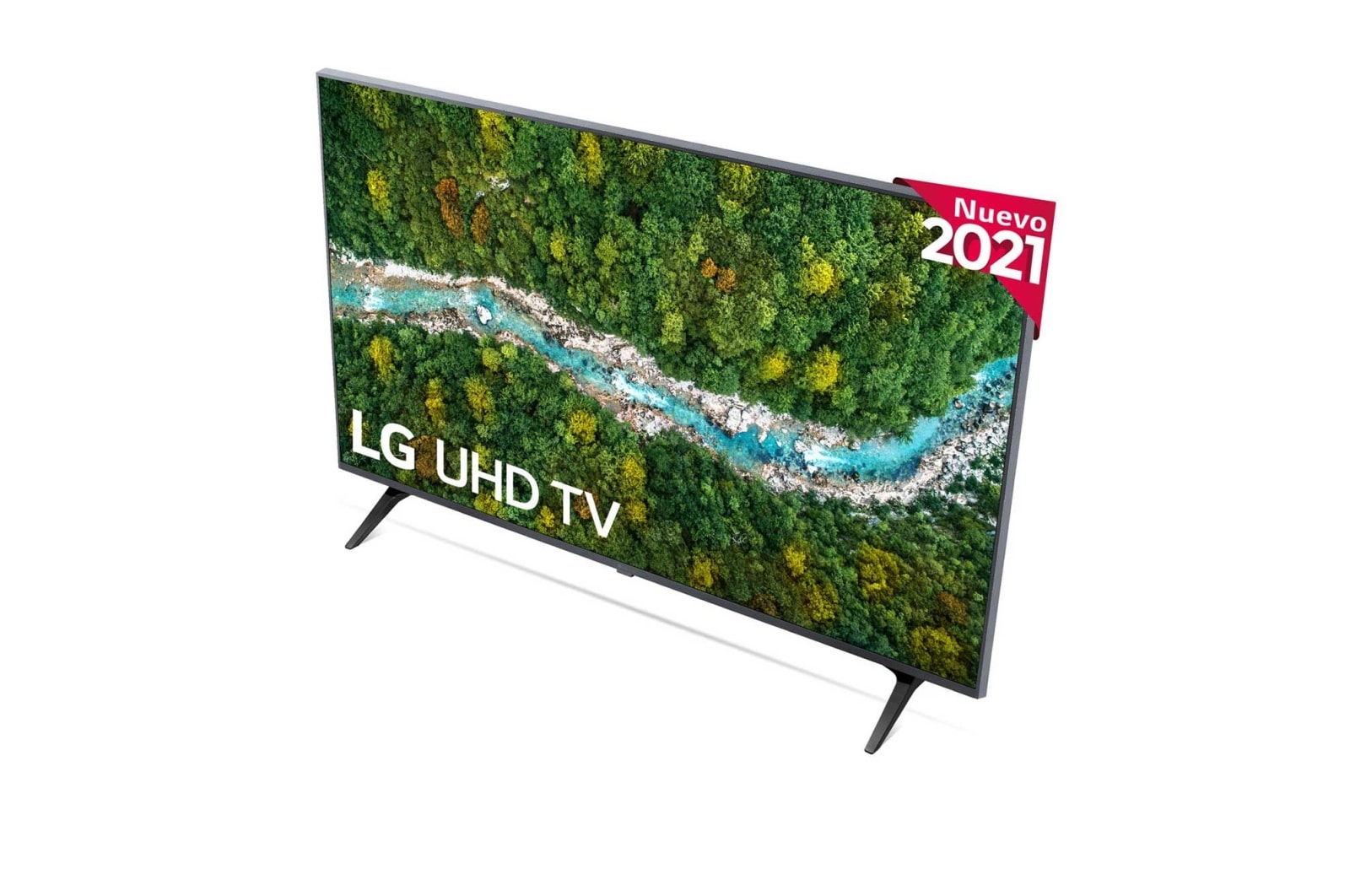 LG 4K UHD, SmartTV webOS 6.0, Procesador de Imagen 4K Quad Core [Clasificación energética G], 43UP77006LB