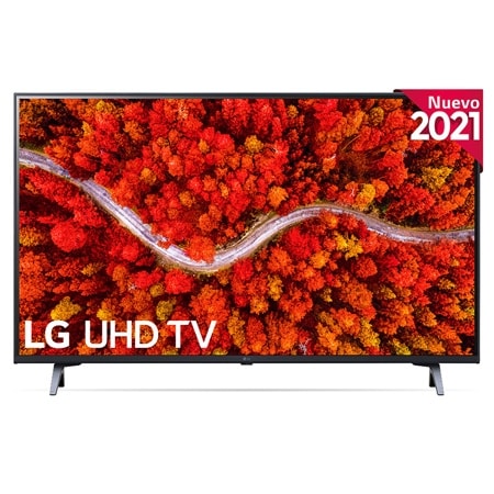 Vista frontal del LG UHD TV