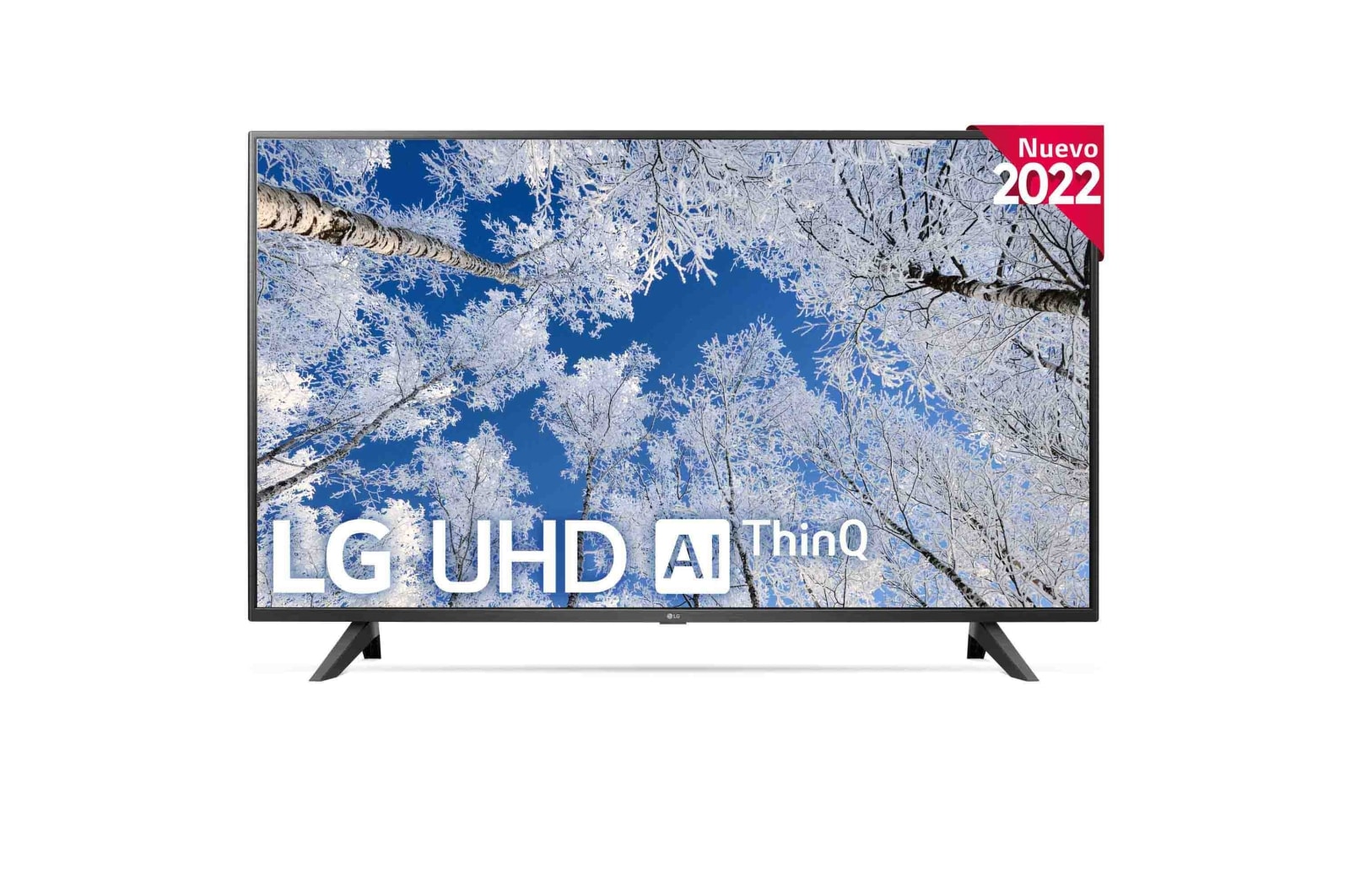 LG Televisor LG 4K UHD, Procesador de Gran Potencia 4K a5 Gen 5, compatible con formatos HDR 10, HLG y HGiG, Smart TV webOS22., 43UQ70006LB