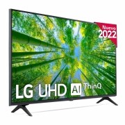 LG Televisor LG 4K UHD, Procesador de Gran Potencia 4K a5 Gen 5, compatible con formatos HDR 10, HLG y HGiG, Smart TV webOS22., 43UQ80006LB