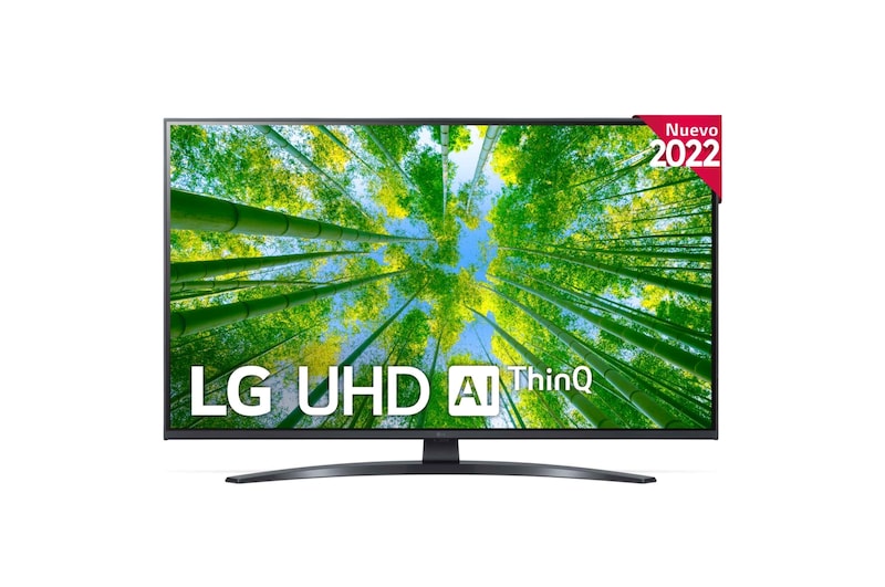 LG Televisor LG 4K UHD, Procesador de Gran Potencia 4K α5 Gen 5, compatible con formatos HDR 10, HLG y HGiG, Smart TV webOS22., 43UQ81006LB