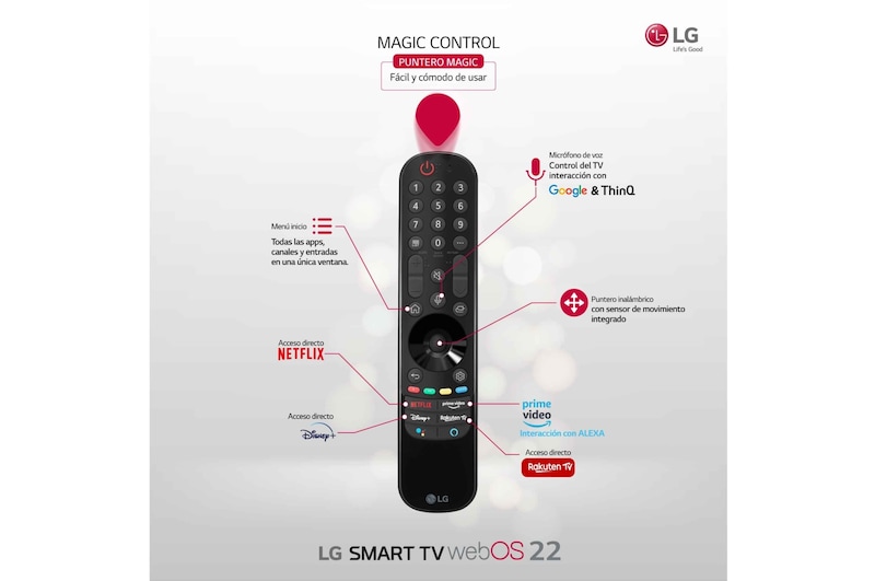 LG Televisor LG 4K UHD, Procesador de Gran Potencia 4K α5 Gen 5, compatible con formatos HDR 10, HLG y HGiG, Smart TV webOS22., 43UQ81006LB