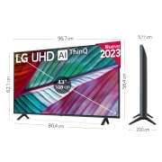 LG TV LG  UHD 4K de 43'' Serie 78, Procesador Alta Potencia, HDR10 / Dolby Digital Plus, Smart TV webOS23. , 43UR78006LK