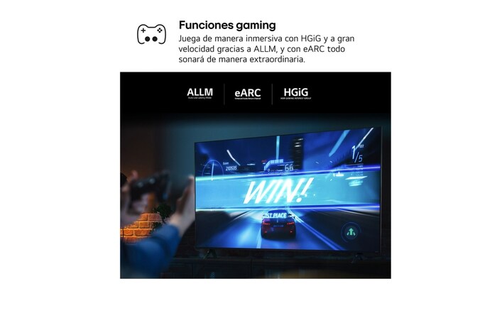 LG 43 pulgadas TV LG UHD AI 4K serie UT73 con Smart TV WebOS24, 43UT73006LA