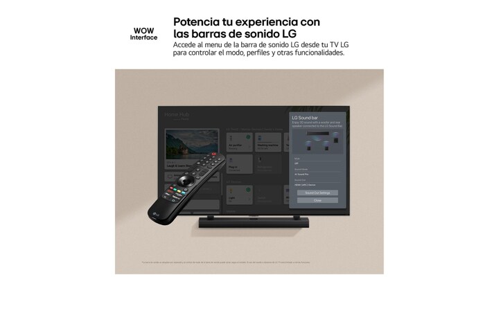 LG 43 pulgadas TV LG UHD AI 4K serie UT73 con Smart TV WebOS24, 43UT73006LA