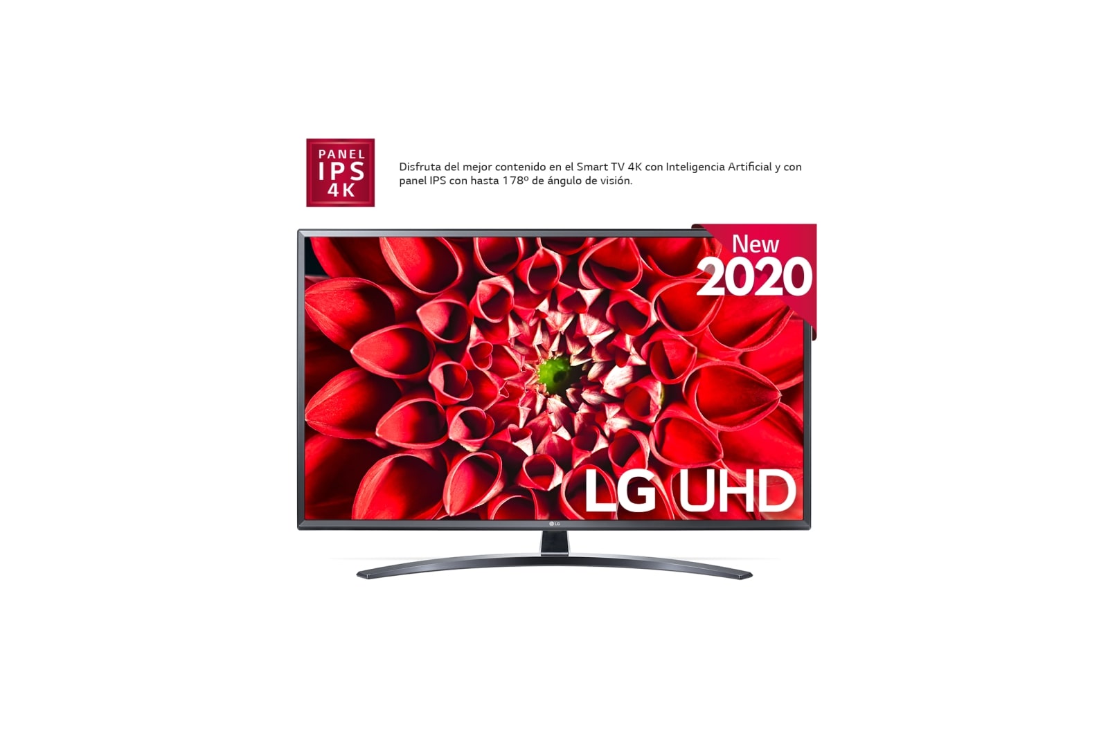 LG 49UN74006LB SMART TV UHD 4K - Smart TV con Inteligencia Artificial, 123cm (49"), Procesador Inteligente Quad Core, HDR 10 Pro, HLG, Sonido Ultra Surround, LED, F, 49UN74006LB