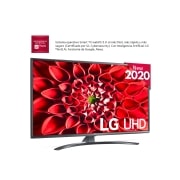 LG 49UN74006LB SMART TV UHD 4K - Smart TV con Inteligencia Artificial, 123cm (49"), Procesador Inteligente Quad Core, HDR 10 Pro, HLG, Sonido Ultra Surround, LED, F, 49UN74006LB