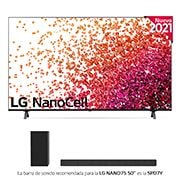 LG 4K NanoCell, SmartTV webOS 6.0, Procesador de Imagen 4k Quad Core [Clase de eficiencia energética G], 50NANO756PA