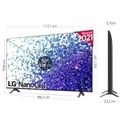 LG 4K NanoCell, SmartTV webOS 6.0, Procesador de Imagen 4k Quad Core,  [Clase de eficiencia energética G], 50NANO796PB