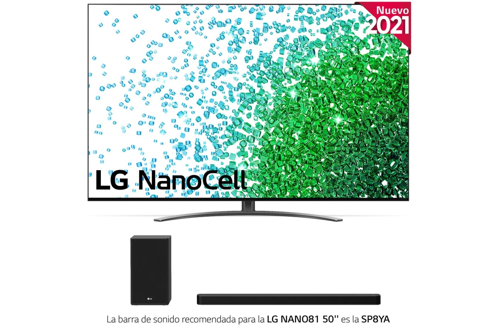 LG 4K NanoCell, SmartTV webOS 6.0, Procesador de Imagen 4k Quad Core [Clase de eficiencia energética F], 50NANO816PA